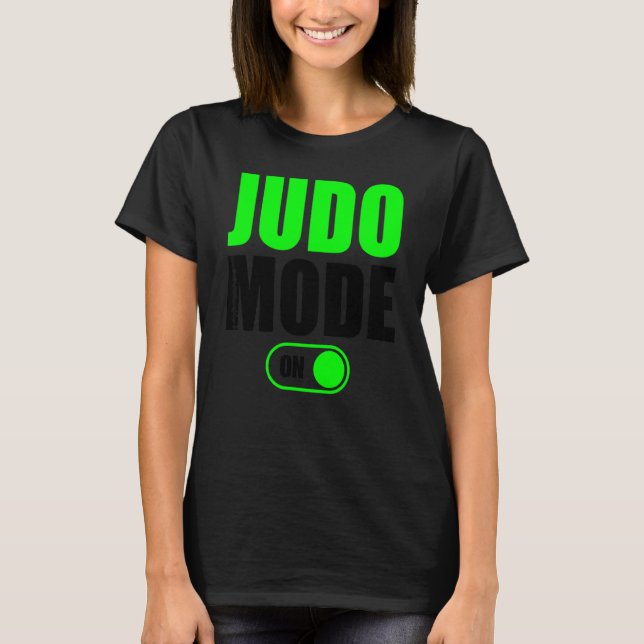 Camiseta Modo De Judo Al Entrar Fitness Modo Judo 1 (Anverso)