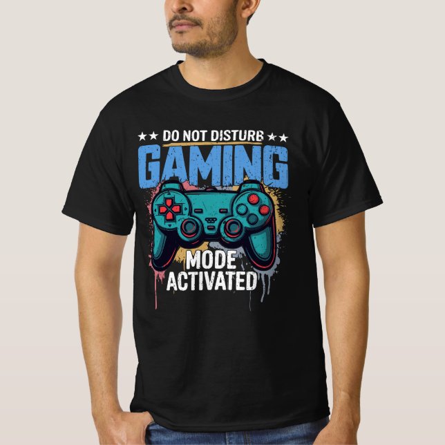 Camiseta Modo de juego activado (Anverso)