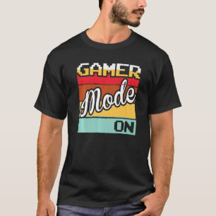 Camiseta Modo De Juego De Juegos En Juegos De Vídeo De Game