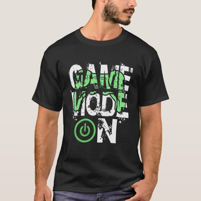 Camiseta Modo de juego en Guay Gritty Style Video Gamer Nov (Anverso)