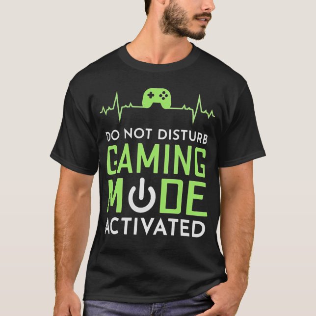 Camiseta Modo de juego No Molestar Activado (Anverso)