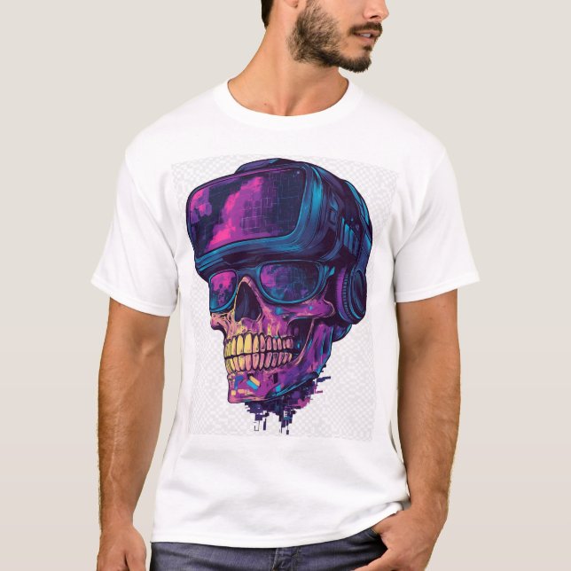 Camiseta Modo de jugador de cráneo (Anverso)