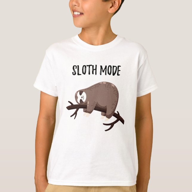 Camiseta Modo de la pereza (Anverso)