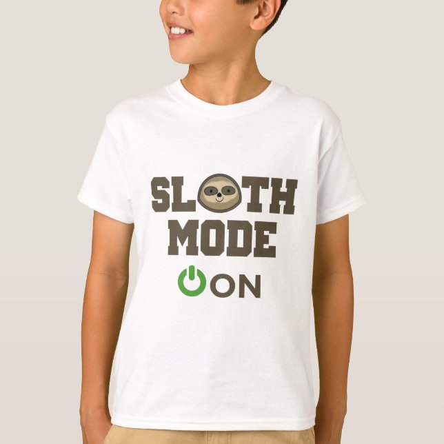 Camiseta Modo de la pereza encendido (Anverso)