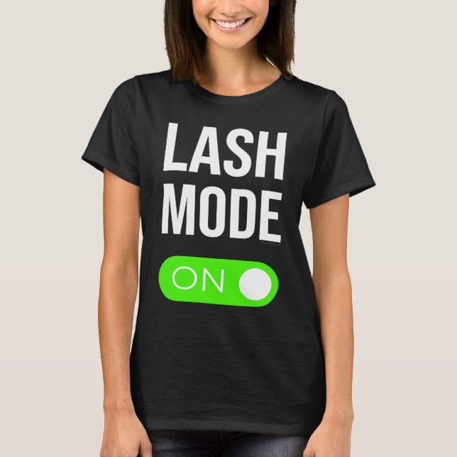 Camiseta Modo De Lavado En Las Extensiones De Lash De Volum (Anverso)