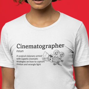 Camiseta Modo de luz de definición de cinemógrafo - Cámara