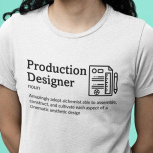 Camiseta Modo de luz de definición de diseñador de producci