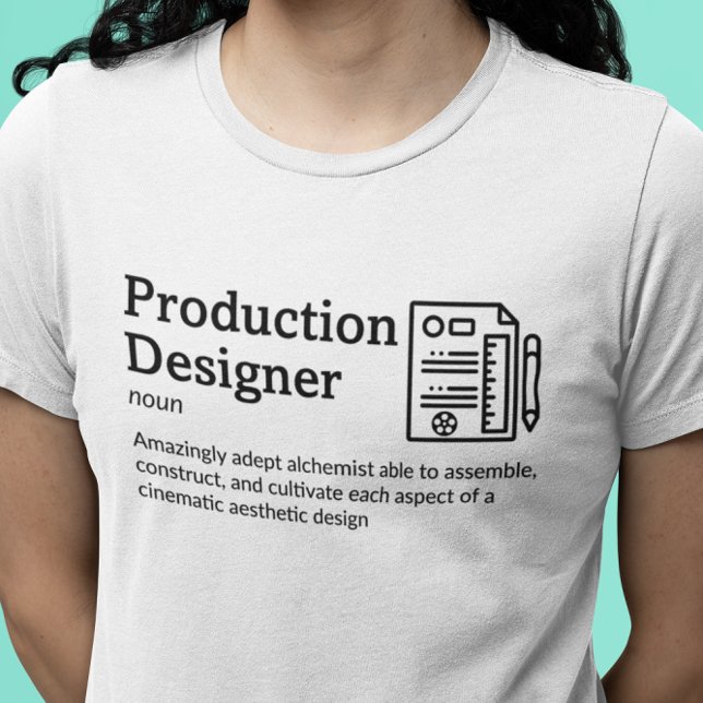 Camiseta Modo de luz de definición de diseñador de producci (Subido por el creador)