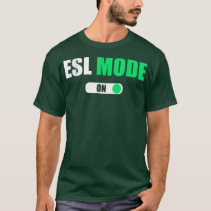 Camiseta Modo De Maestra De Moderno Y Moderno En ESL En Mae