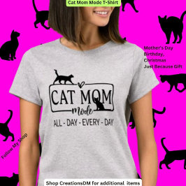 Camiseta Modo de mamá de gato