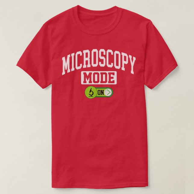 Camiseta Modo de microscopía en microbiolo citólogo microsc (Diseño del anverso)