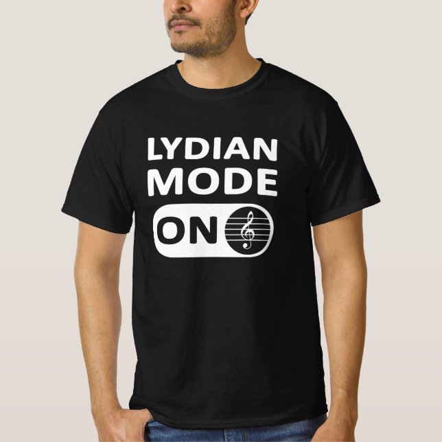 Camiseta Modo de música de Lydian activado - Hombres (Anverso)
