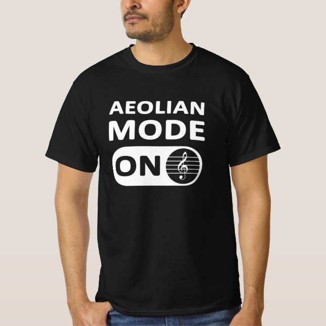 Camiseta Modo de música eoliana activado - Hombres (Anverso)