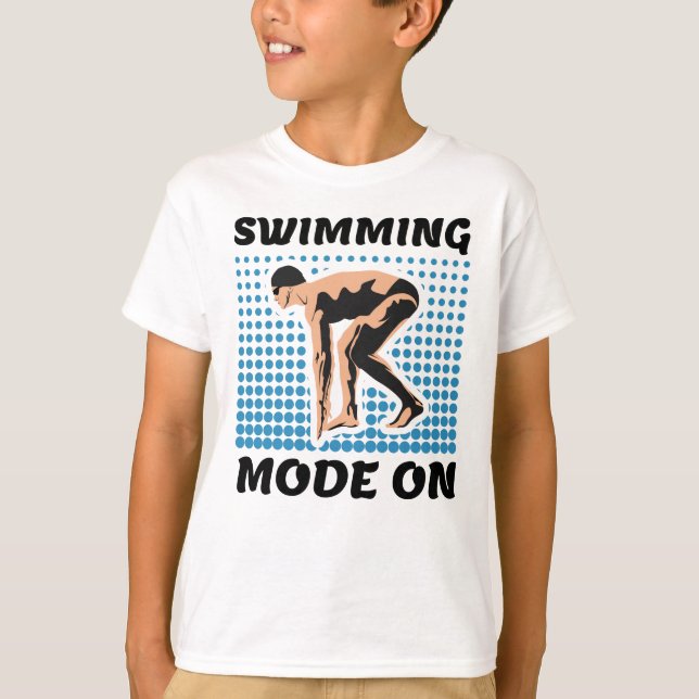 Camiseta Modo de natación activado - Lover de la piscina (Anverso)