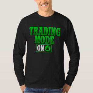 Camiseta Modo De Negociación En El Comerciante De Crypto Bl
