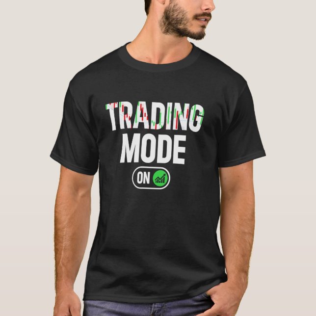 Camiseta Modo De Negociación En El Comerciante De Mercados  (Anverso)