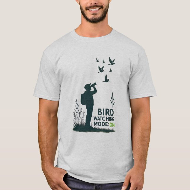Camiseta Modo de observación de aves: Activado (Anverso)