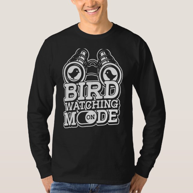 Camiseta Modo De Observación De Aves En El Ornitólogo Birde (Anverso)
