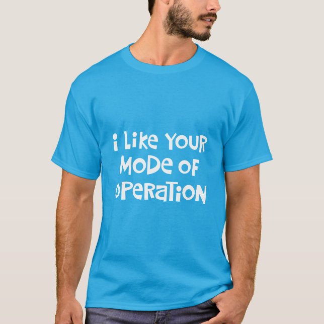 Camiseta Modo de operación divertido (Anverso)