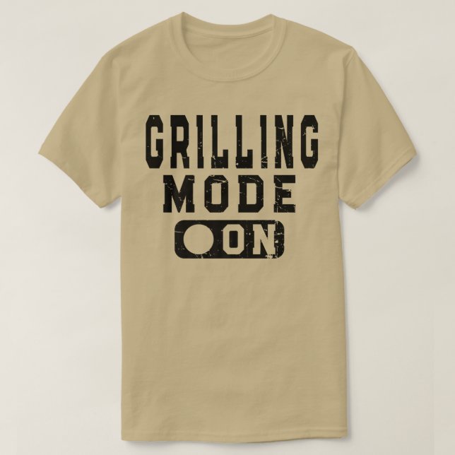 Camiseta Modo De Parrillada Retro En La Parrillada De Tabaq (Diseño del anverso)