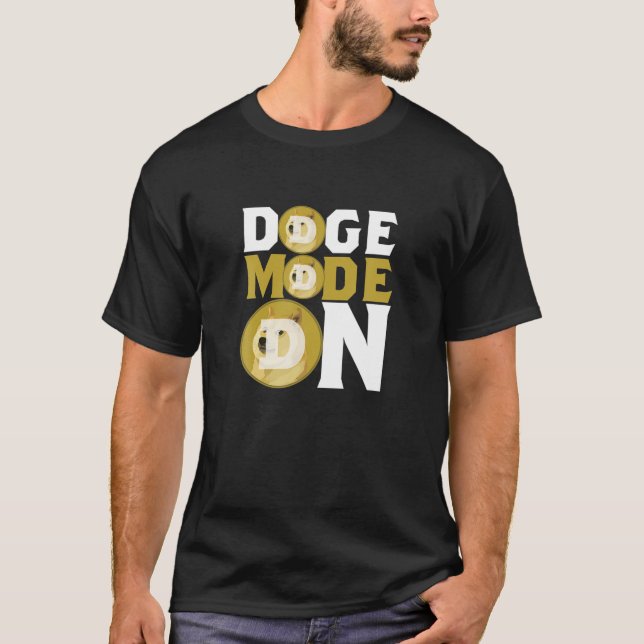Camiseta Modo De Perro En La Criptodivisa De Dogecografía (Anverso)