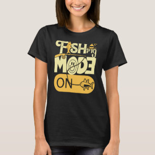 Camiseta Modo de Pesca Activado Pescador Día del Padre ART 