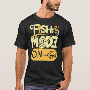Camiseta Modo de Pesca Activado Pescador Día del Padre ART 