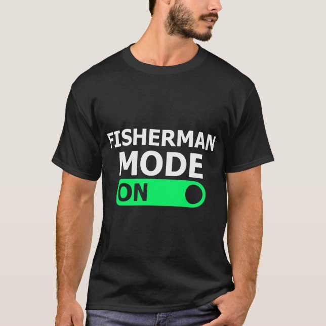 Camiseta Modo de pescador activado (Anverso)