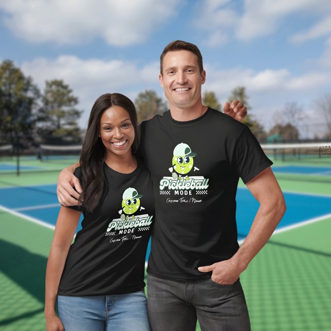 Camiseta Modo de Pickleball Retro Personalizado  (Subido por el creador)
