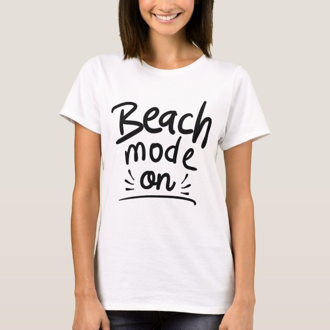 Camiseta Modo de playa activado (Anverso)
