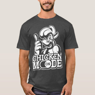 Camiseta Modo De Pollo En El Pollo De Aves De Corral De Cul