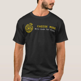 Camiseta Modo de queso: código para pizza