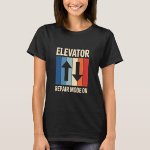 Camiseta Modo de reparación de ascensor activado Mecánico E