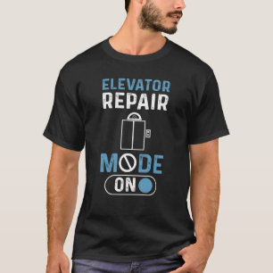 Camiseta Modo De Reparación Del Elevador En El Elevador Mec