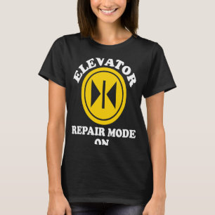 Camiseta Modo de reparación mecánica del elevador activado