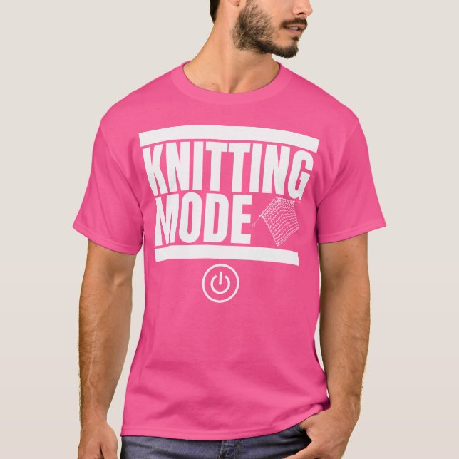 Camiseta Modo de Tejer Divertido Tejido (Anverso)