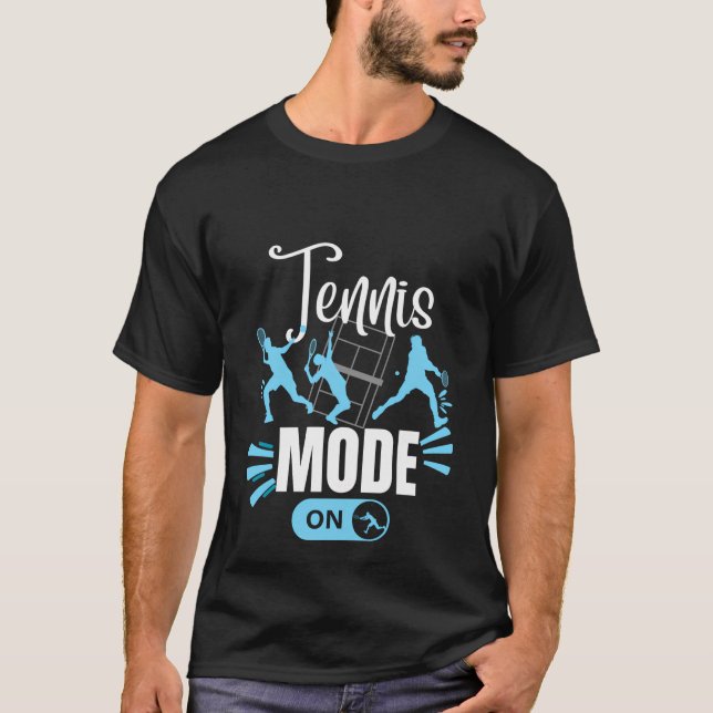 Camiseta Modo De Tenis En Un Tenis Divertido (Anverso)