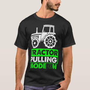 Camiseta Modo de Tirar de Tractor Activado Carreras de Gran