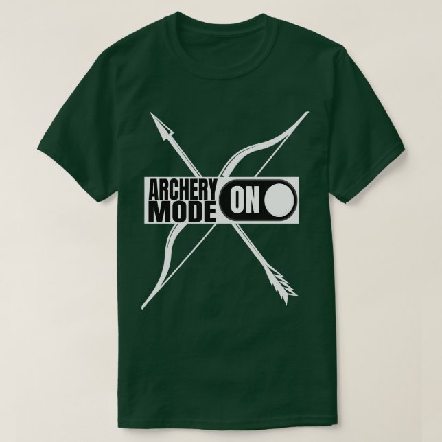 Camiseta Modo de tiro al arco del tiro al arco (Diseño del anverso)
