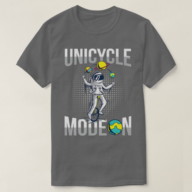 Camiseta Modo de uniciclo en diseño para un monólogo (Diseño del anverso)