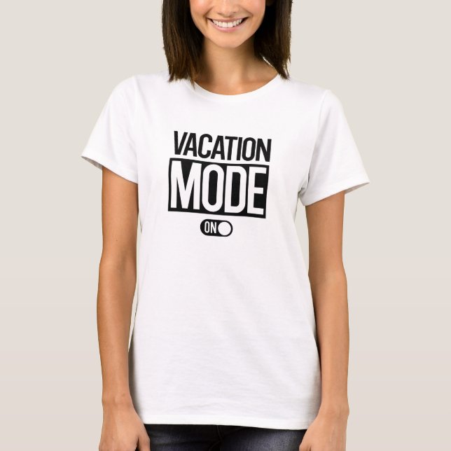 Camiseta Modo de vacaciones (Anverso)