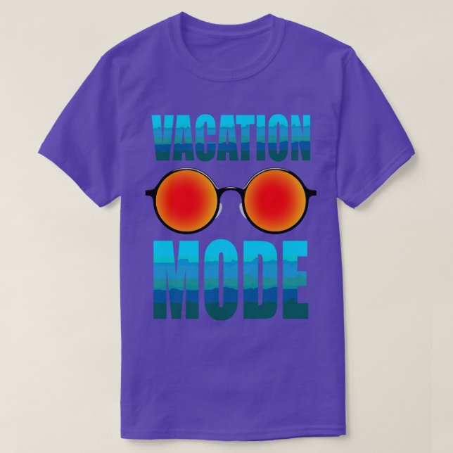 Camiseta Modo de vacaciones (Diseño del anverso)