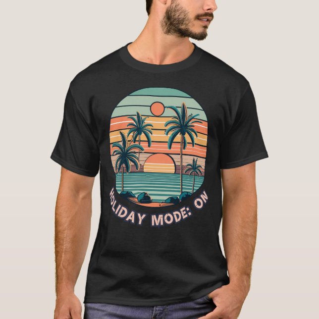 Camiseta Modo de vacaciones activado (Anverso)
