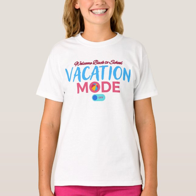 Camiseta modo de vacaciones de (Anverso)
