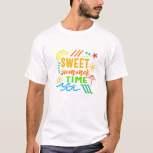 Camiseta Modo de vacaciones de la familia Squad Beach Sweet
