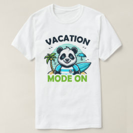 Camiseta Modo de vacaciones de Panda activado