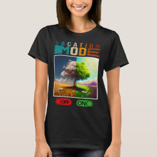 Camiseta Modo De Vacaciones En Modo De Vacaciones Desactiva