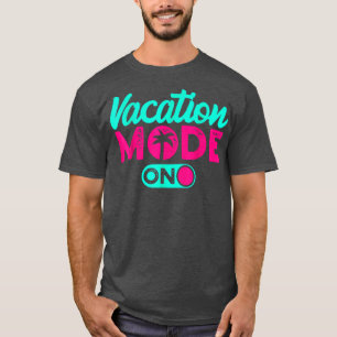 Camiseta Modo de Vacaciones Lindo Verano de Crucero de Esca