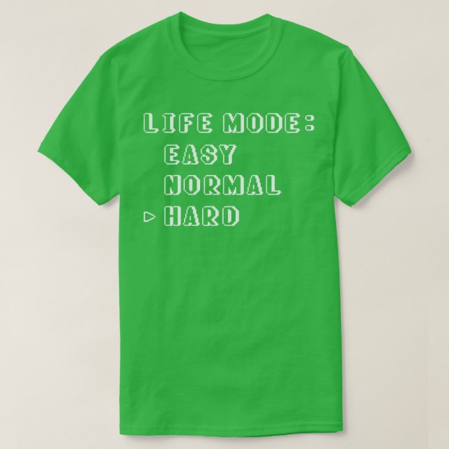 Camiseta Modo de vida duro (Diseño del anverso)