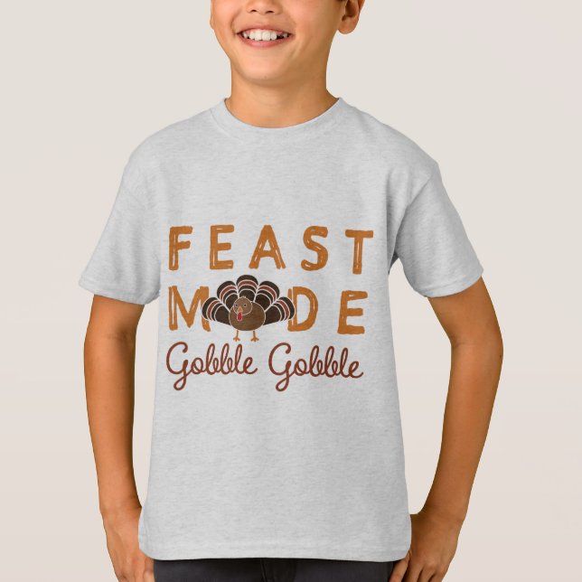 Camiseta Modo del banquete de la acción de gracias (Anverso)